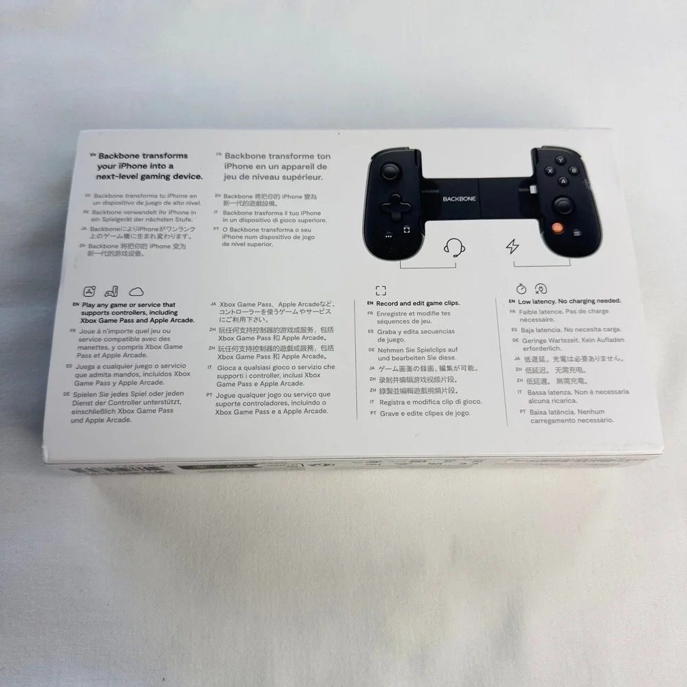 Backbone One Lightning Mobile Gaming Controller for iPhone Black Game Pass NEW